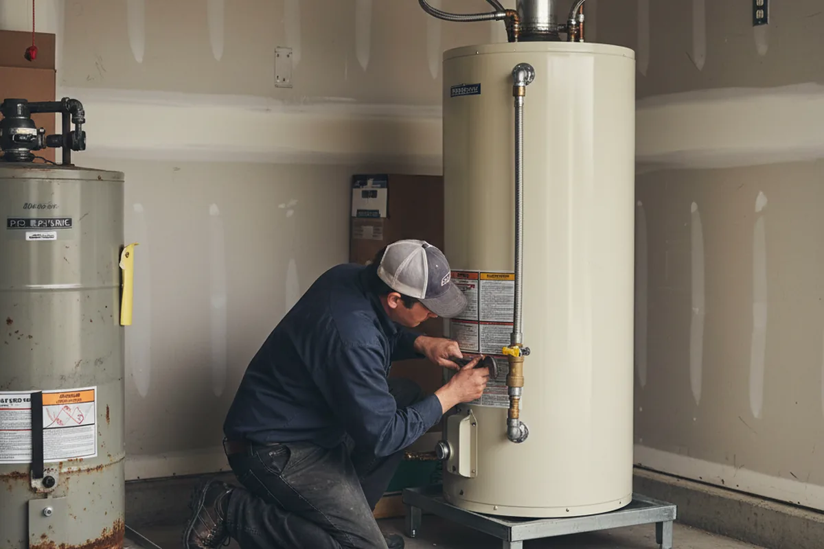 Water heater and shutoff valve replacement in Kure Beach