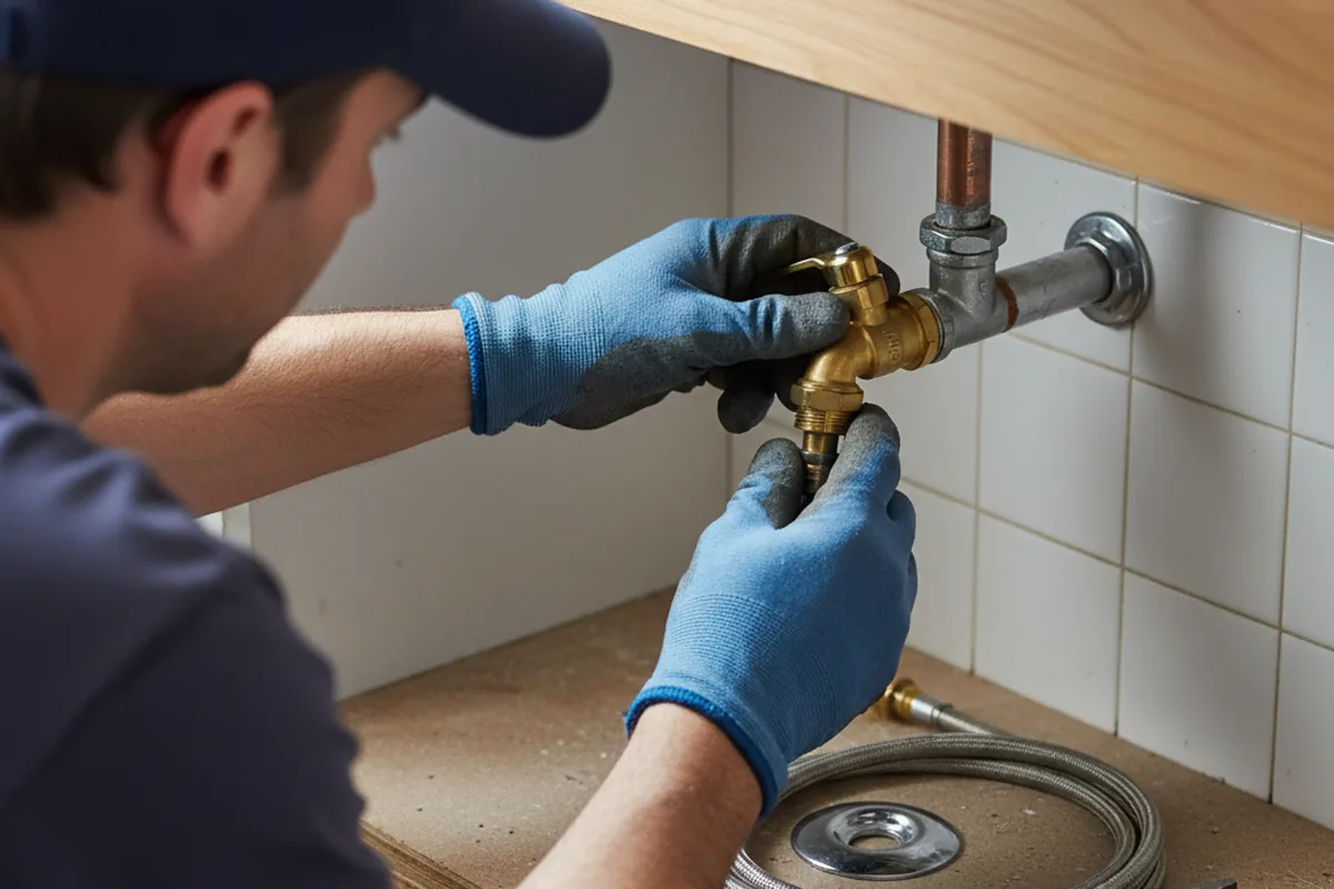 Shutoff valve and fitting work during Emergency Plumbing in Kure Beach